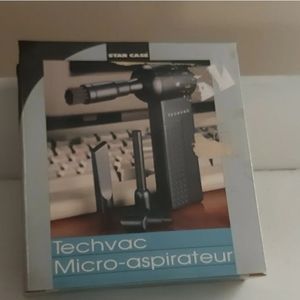 Techvac Micro-aspirateur/ Keyboard Hand Held Cleaners, black